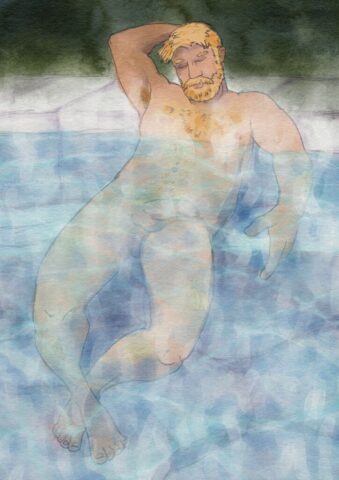 Salt-hotspring